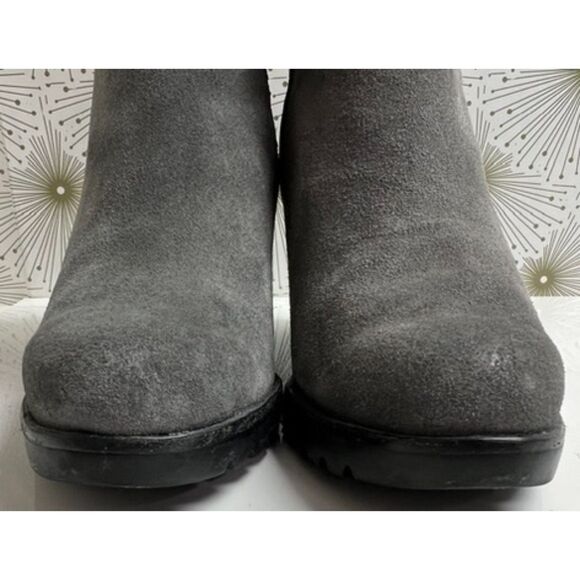 Sorel Quarry Gray Leather After Hours Chelsea wedge boot. Size 8. - Picture 3 of 8